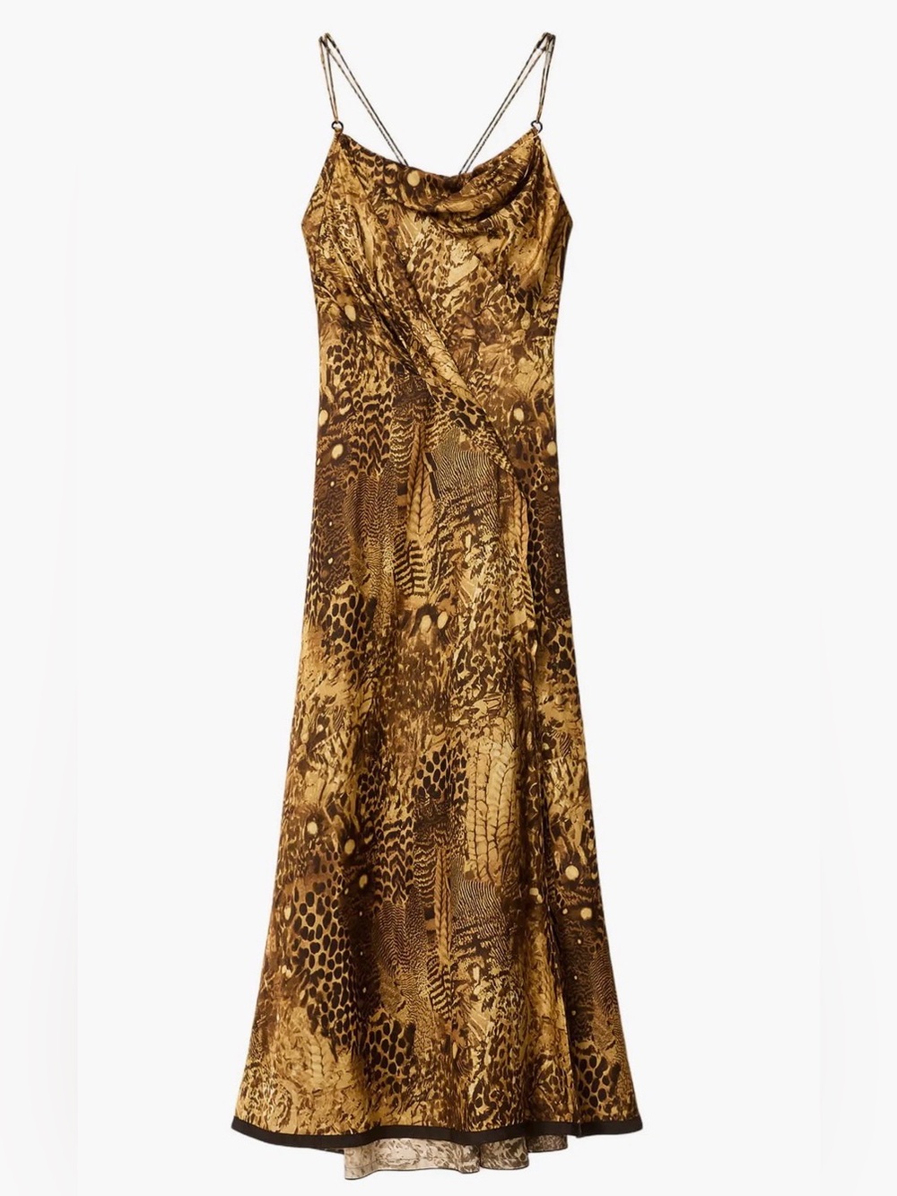 NWT All Saints Claire Midi slip dress